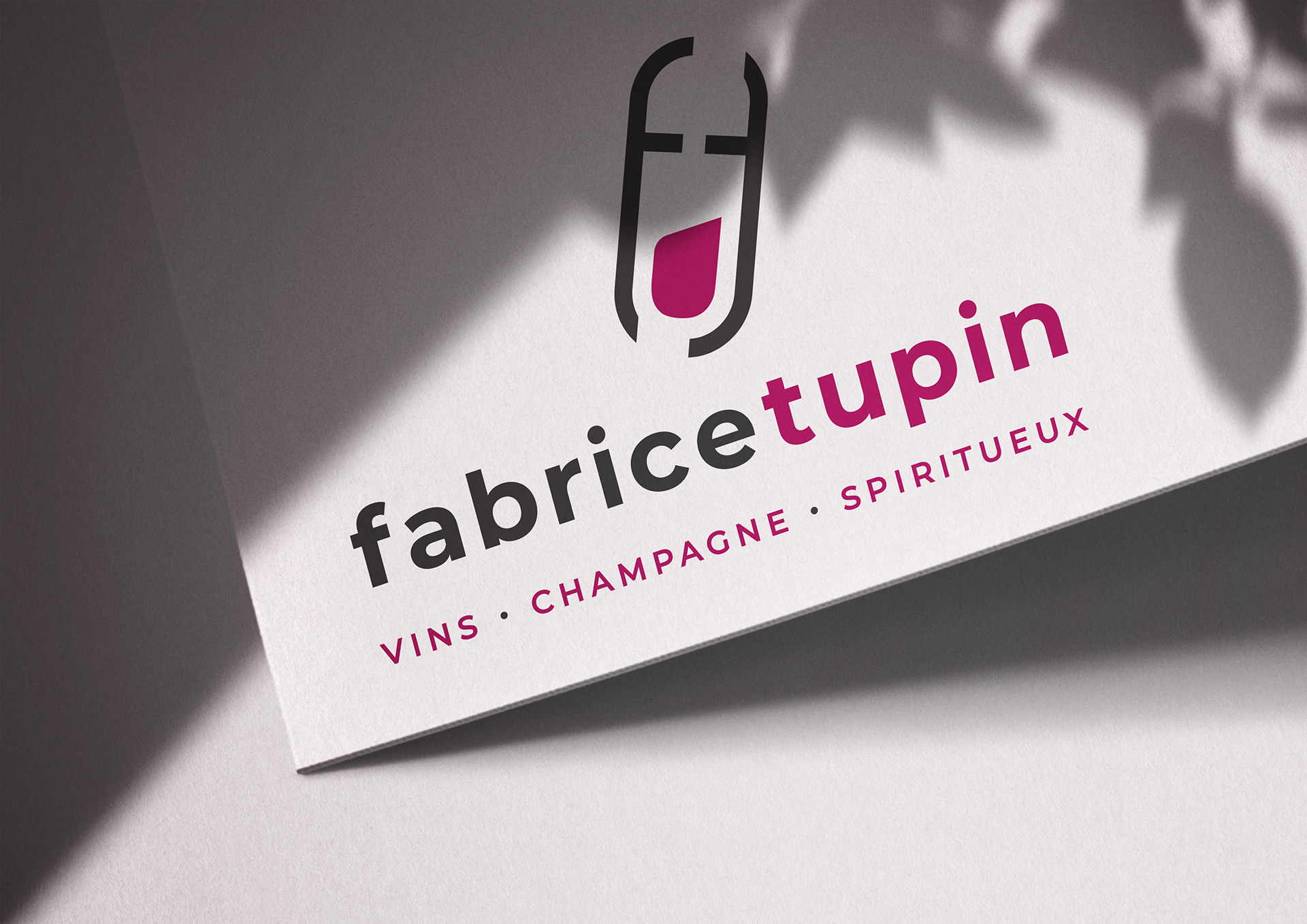 logo Fabrice Tupin sur carte de visite