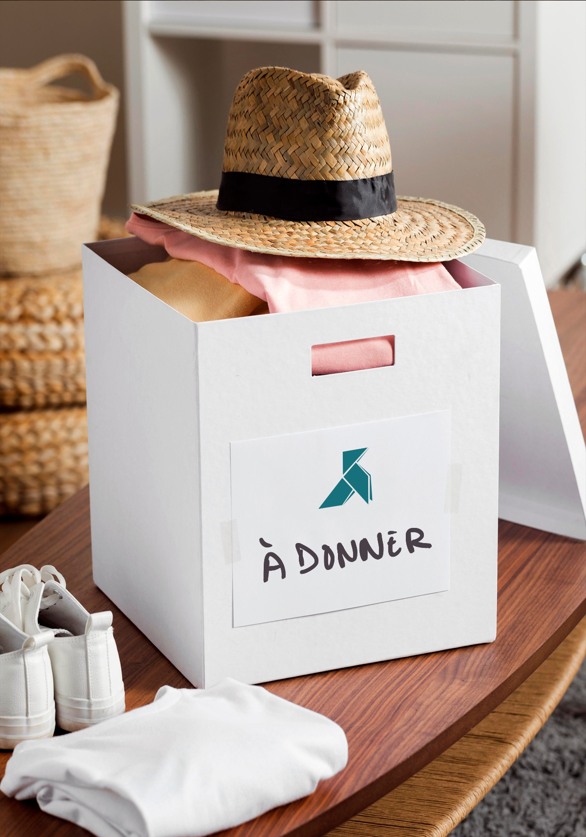 logo Maghome mise en situation du symbole identitaire