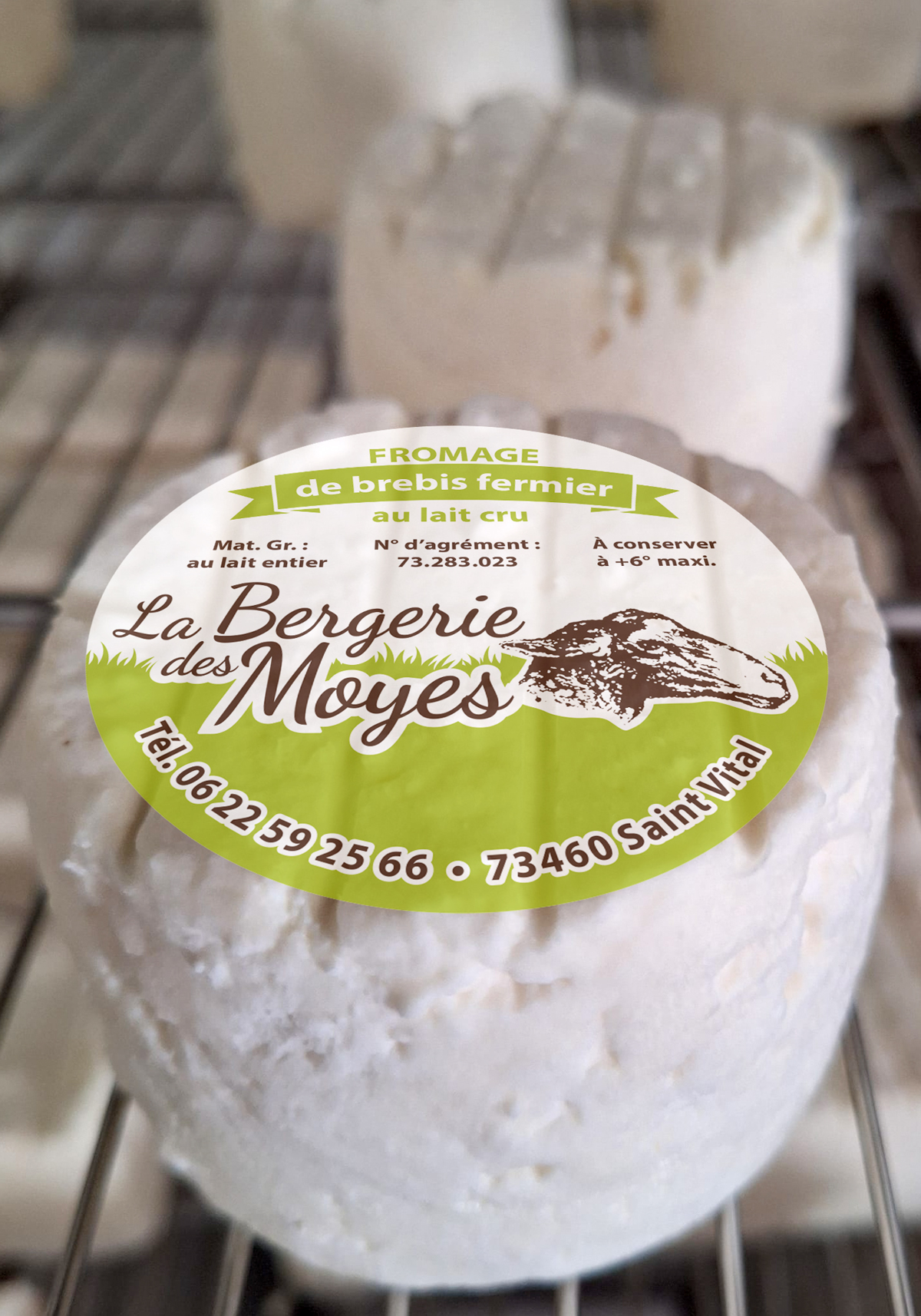 étiquette fromage après refonte identité